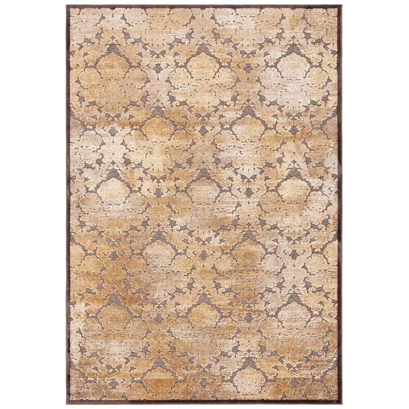 SAFAVIEH Paradise Loremarie Boho Modern Viscose Rug - 5'3" x 7'6" - Dark Brown