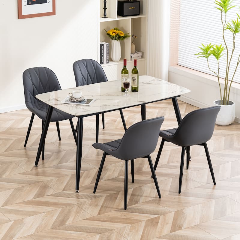 Upholstered Dining Chairs Set of 2 Modern Kitchen Chairs