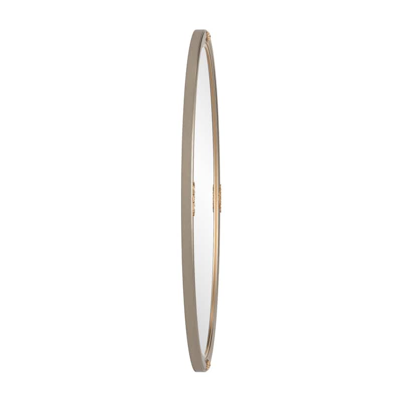 Allan Andrews Gold Wood Framed Oval Carlton Wall Mirror