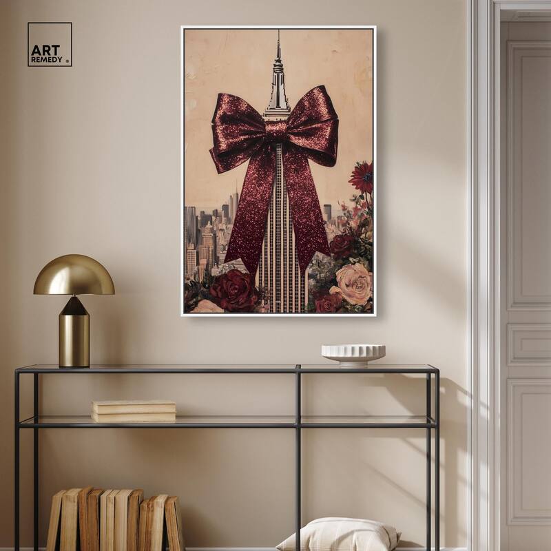 Sparkling Empire State Building Canvas by Art Remedy