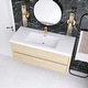 preview thumbnail 55 of 191, Wood Wall-Mounted Bathroom Vanity with Sink and Soft Close Drawers