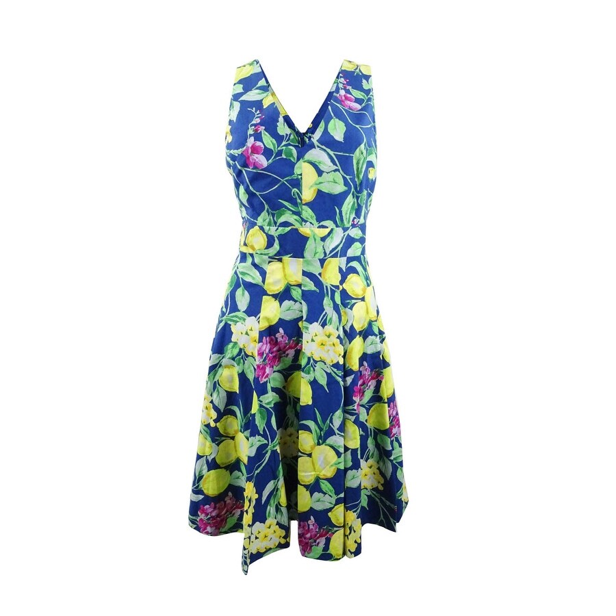navy lemon dress