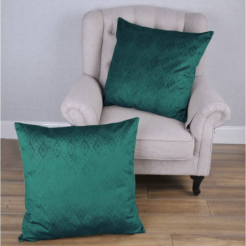 Tonopah Ikat Velvet Throw Pillow Cover Set, NO INSERT - 26" x 26" - Sapphire