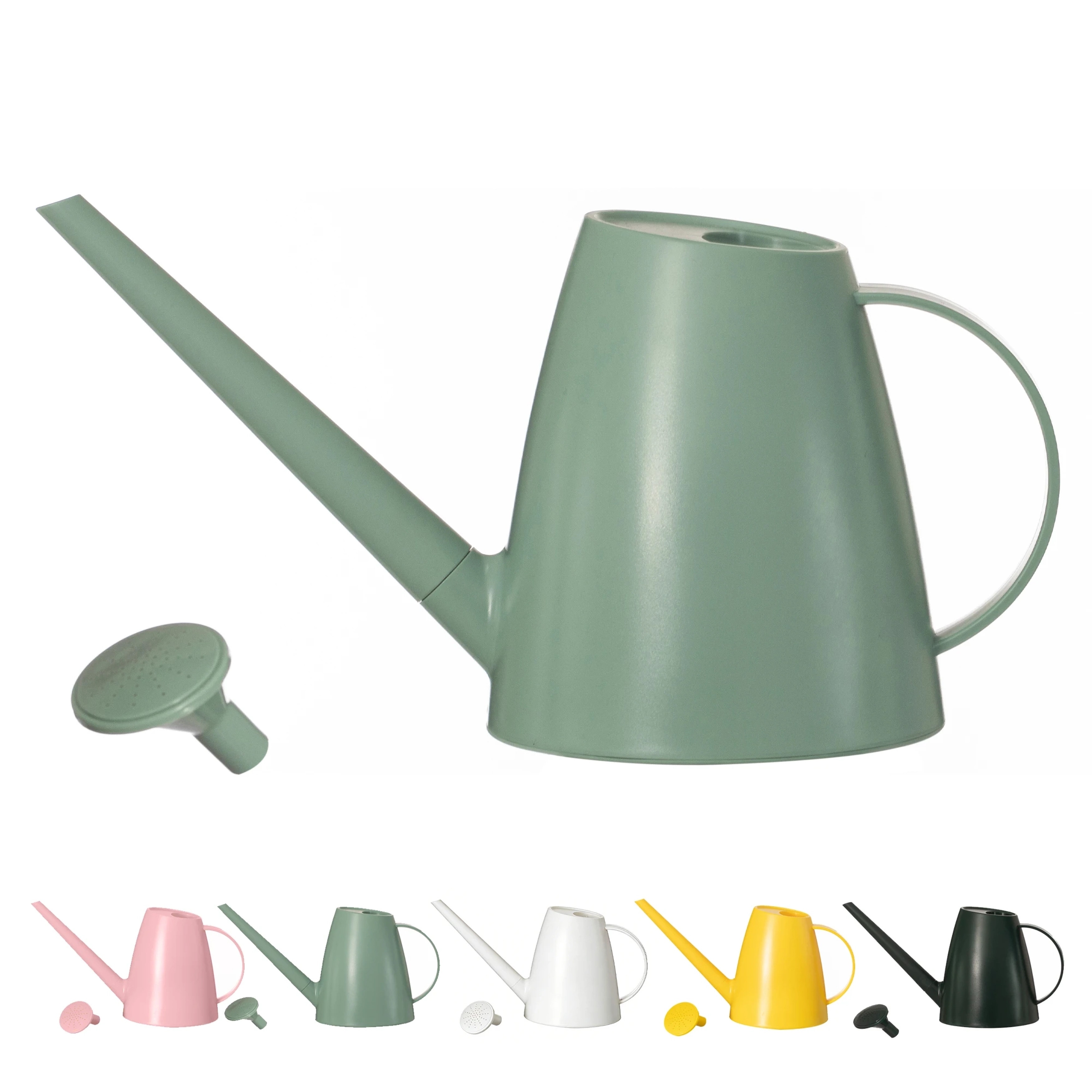 1.8-liter Plastic Watering Can with Detachable Spout & Sprinkler Head