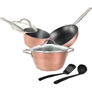 Basics Non-Stick Cookware Set, Pots, Pans - 7-Piece Set (7 Pieces ...
