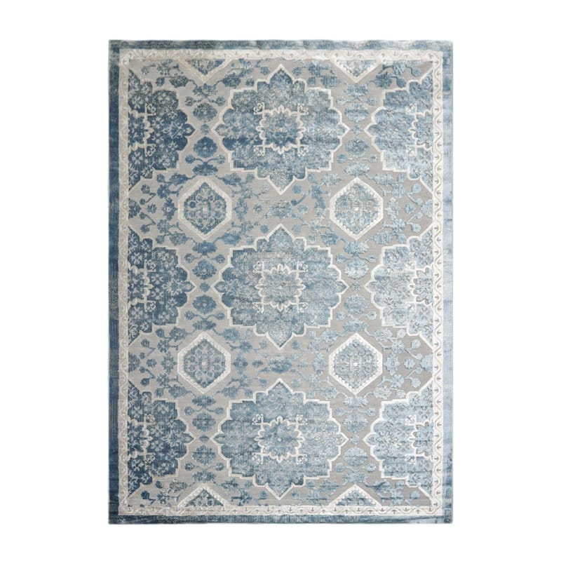 Machine Made Polypropylene Modern&Contemporary Oriental Area Rug Gray - 7' 11'' x 11' 2''