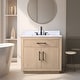 preview thumbnail 49 of 117, Vanity Art Bathroom Vanity with Sink and Top 36" - Light Wheat/Engineered Marble
