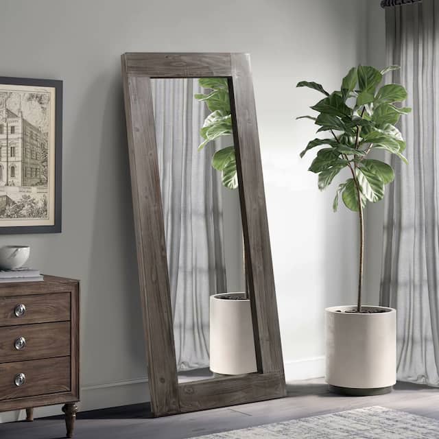 Neutypechic Rustic Wood Freestanding Fulllength Floor Mirror