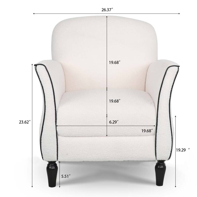 Living Room Accent Chairs With Wooden legs