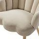 preview thumbnail 56 of 64, HULALA HOME Morden Scalloped Velvet Arm Chair with Tufted Back