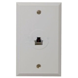 Plastic Rectangle Single RJ45 Wall Plate American Imaginations - Bed ...
