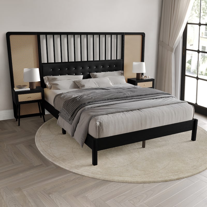CraftPorch Sophisticated Wall Bed with 2 Nightstand