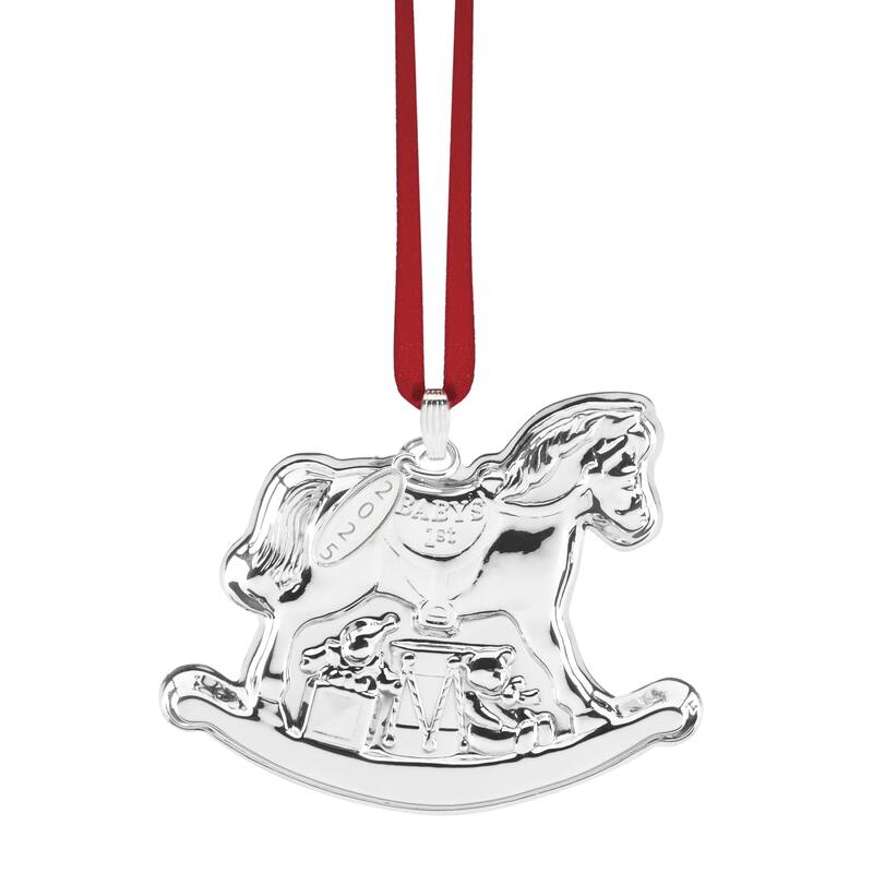 Reed And Barton 2025 Baby's 1st Rocking Horse Sterling Silver Ornament
