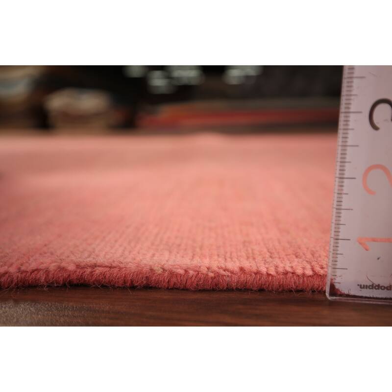 Pink Modern Gabbeh Oriental Area Rug Handmade Wool Carpet - 4'11" x 6'7"