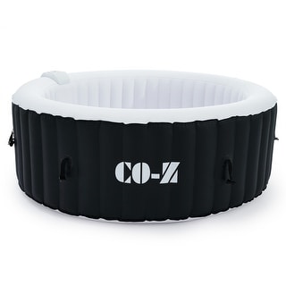 CO-Z Round Inflatable Hot Tub, 4 Person Blow Up Portable Hot Tub