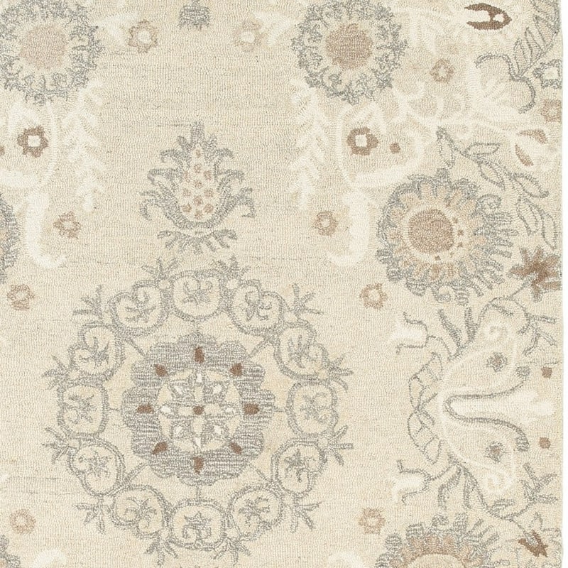 HomeRootsFloral Scandinavian Rectangle Area Rug