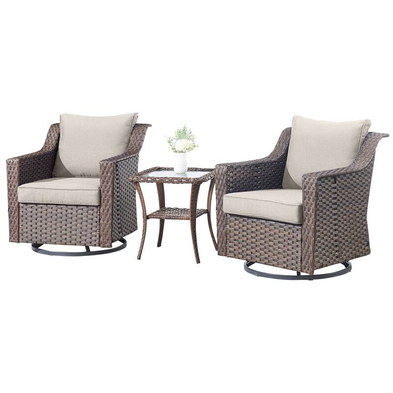 Outside Patio Sofa Chair Set with Cushions