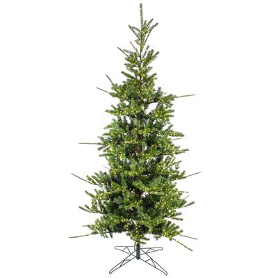 10ft Pre-lit Artificial Feel Real® Lark Pine Medium Hinged Tree, 5320 Warm White LED Rice Lights- UL - 10 ft