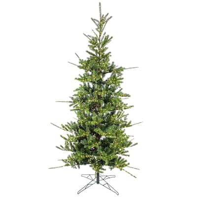 National Tree Company 7.5 ft. Pre-lit Artificial Feel Real® Lark Pine Medium Hinged Tree, 2770 Warm White LED Rice Lights- UL
