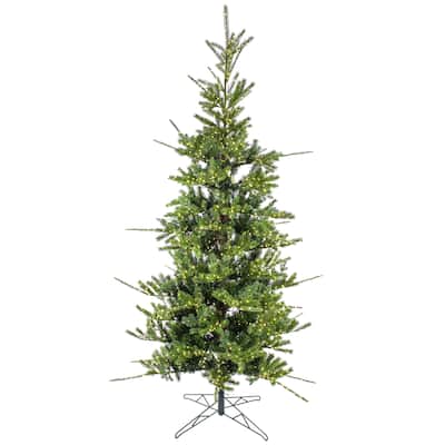9ft Pre-lit Artificial Feel Real® Lark Pine Medium Hinged Tree, 4120 Warm White LED Rice Lights- UL - 9 ft