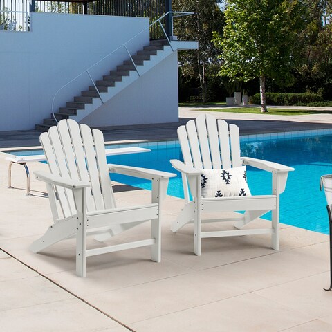 Classic Outdoor Adirondack Chair Garden Porch Backyard