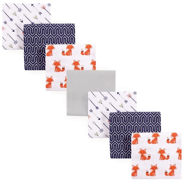 slide 1 of 1, Hudson Baby Infant Boy Cotton Flannel Receiving Blankets Bundle, Foxes, One Size - Foxes - One Size One Size - Foxes