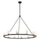 preview thumbnail 1 of 5, Aragon 12 Light Matte Black Chandelier
