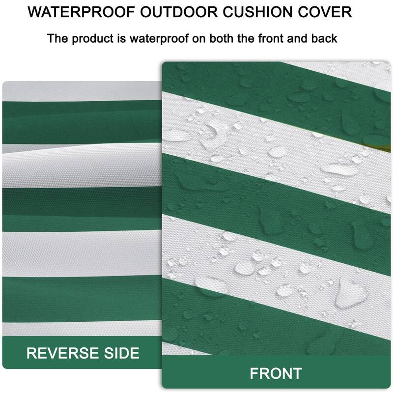 Outdoor Loveseat Cushion Set (Set of 1 Seats,48x24in, 2 Backs,24x18in )