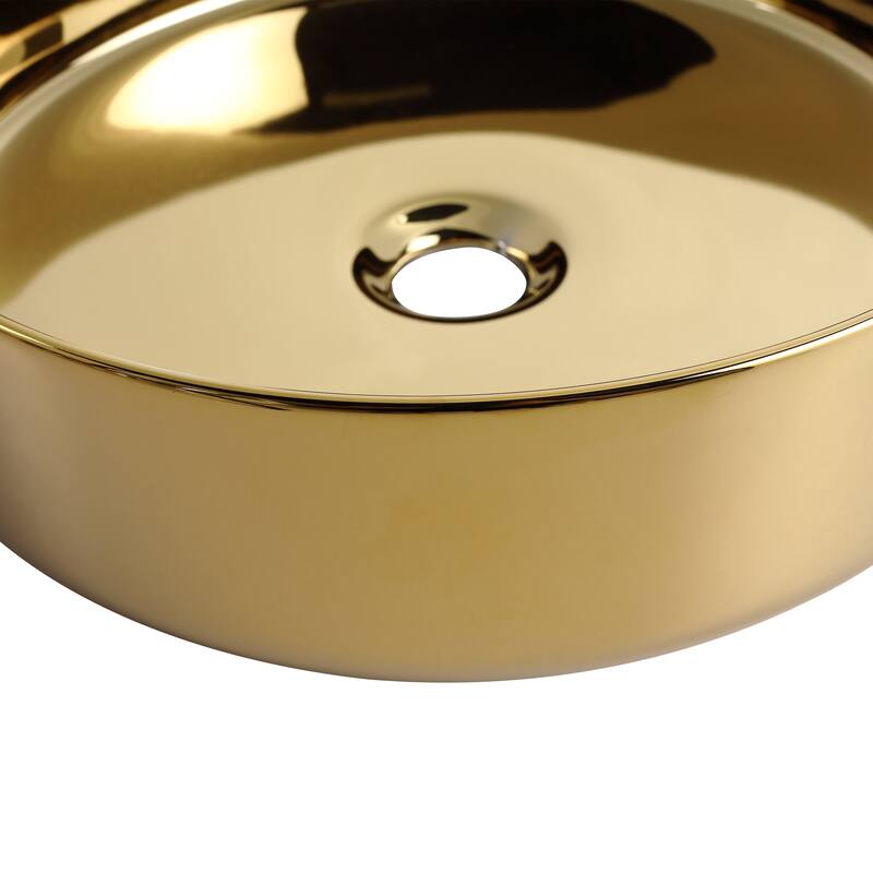 Topcraft Ceramic Countertop Art Basin Bathroom Sinks - 15.7"