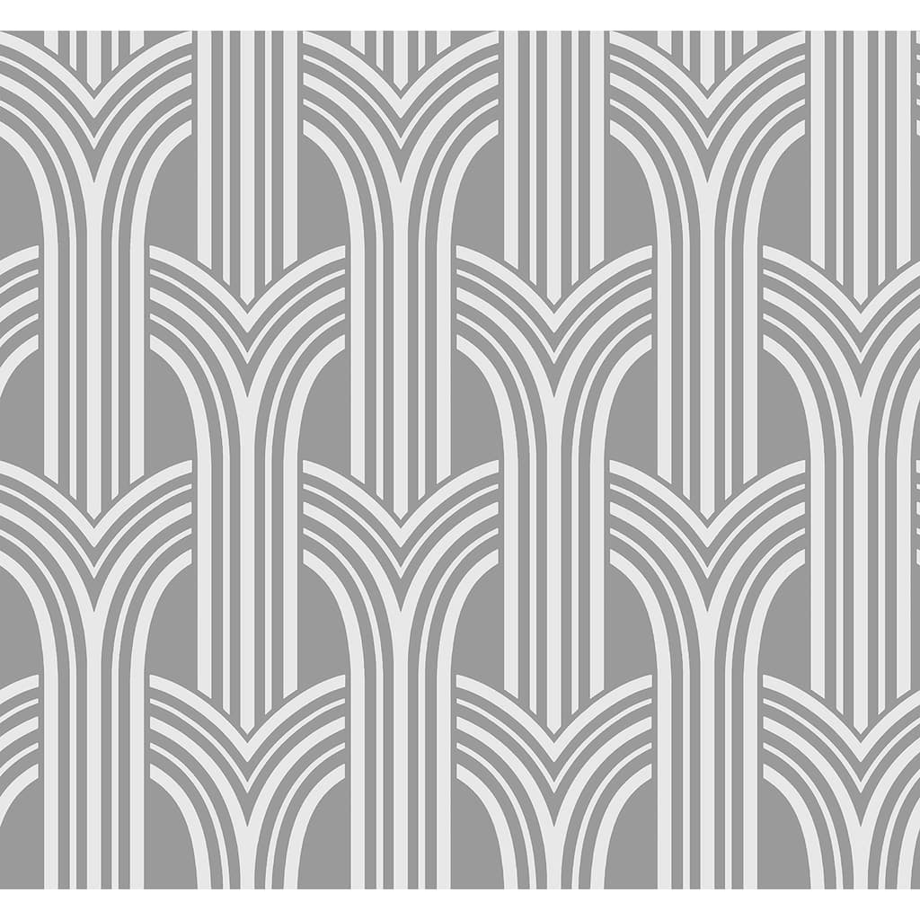 Seabrook Designs Deco Arches Nonwoven Unpasted Wallpaper - 27 in. W x 27 ft. L
