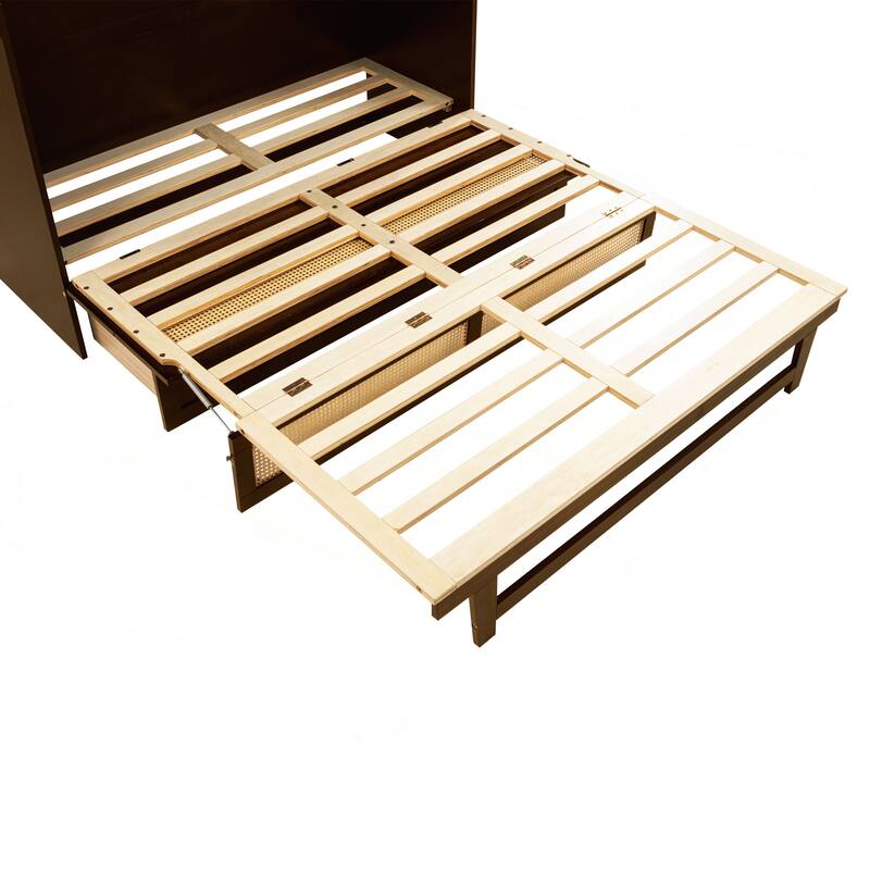 Versatile Queen Size Murphy Bed with Storage Functionality