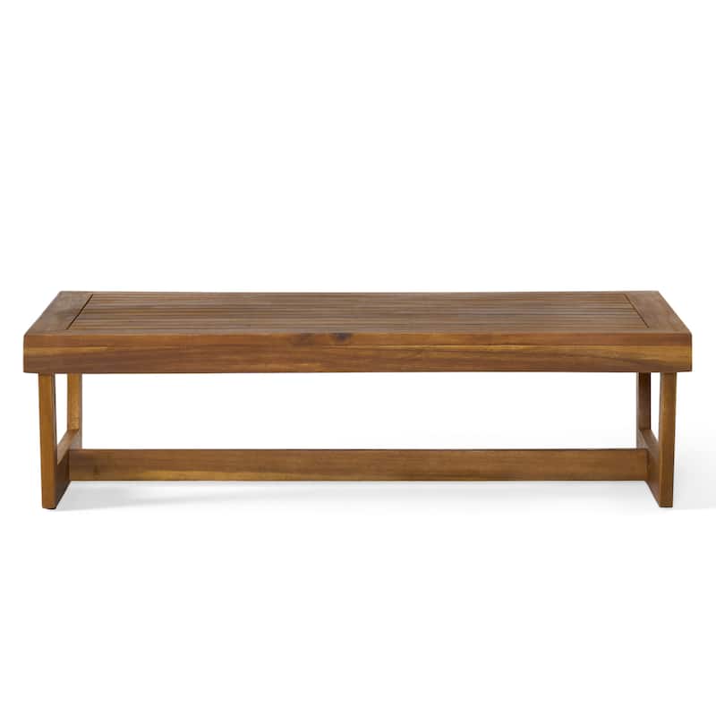 Christopher Knight Home - Sherwood Acacia Outdoor Patio Sofa with Coffee Table Set