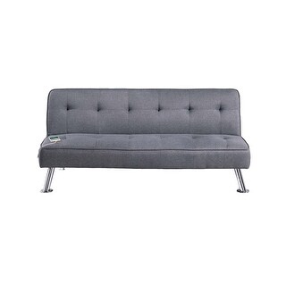 Blue Grey Color Polyfiber 1Pc Adjustable Sofa Metal Legs Tufted ...