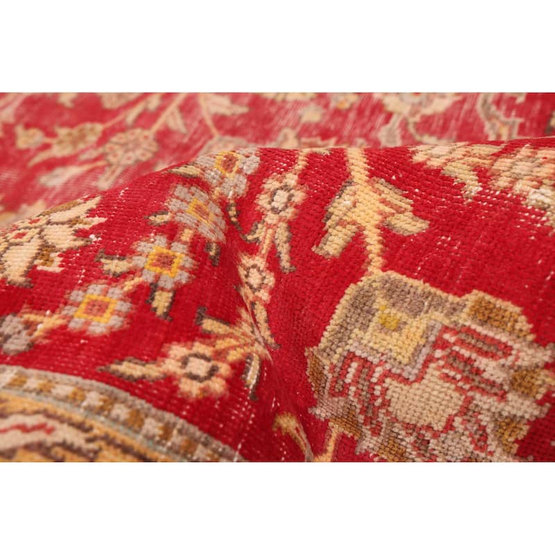 ECARPETGALLERY Hand-knotted Antalya Vintage Red Wool Rug - 8'8 x 11'4