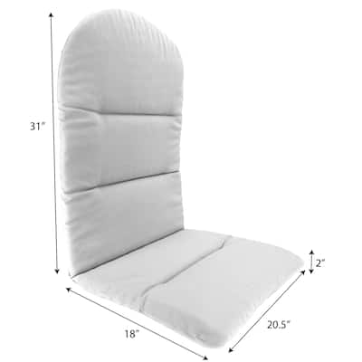 21" x 49" Outdoor Adirondack Chair Cushion with Back Strap - 49'' L x 20.5'' W x 2.5'' H