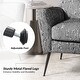 preview thumbnail 24 of 25, Silas Modern Armchair with Metal Legs by HULALA HOME