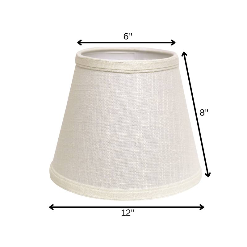 Hardback Lampshade with Washer Fitter, White