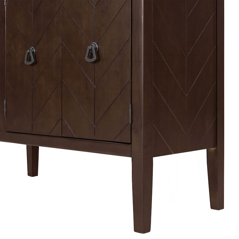 Versatile Adjustable Shelf Sideboard with Sturdy Legs