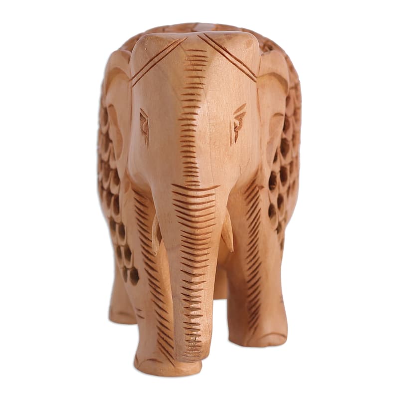 Novica Handmade Regal Giant Wood Sculpture