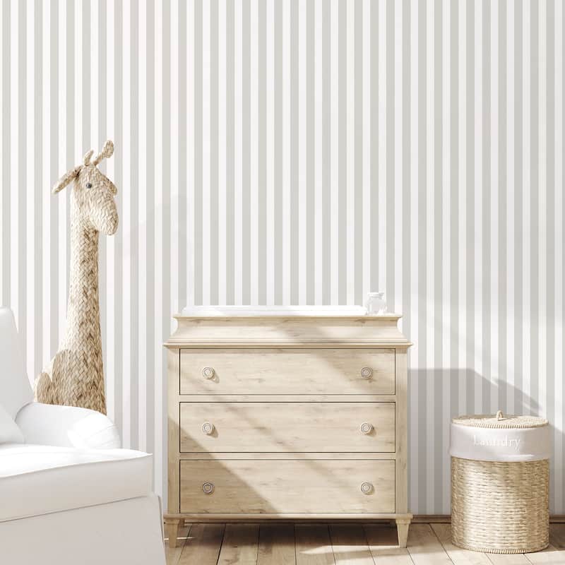 Galerie Wallcoverings Tiny Tots 2 Regency Stripe Non-woven Matte Wallpaper Roll