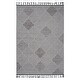 preview thumbnail 1 of 5, LOOM & LUXE Collection White/Grey/Trellis Indoor/Outdoor Area Rug 120" D x 93" W x 0.28" H