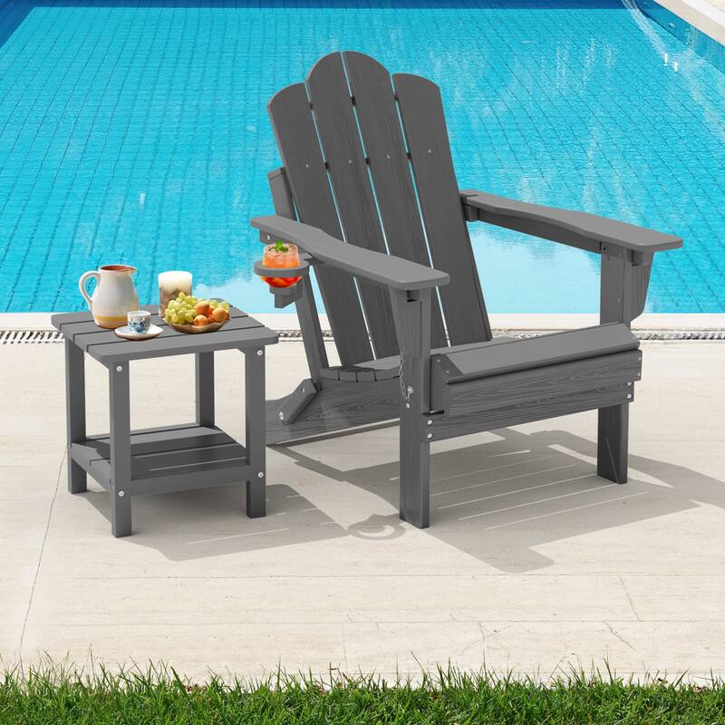 HDPE Plastic Outdoor/Indoor Adjustable Folding Adirondack Chair