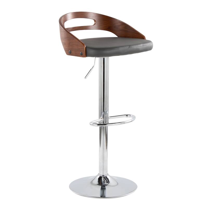 Carson Carrington Simon Adjustable Bar Stool with Oval Footrest (Set of 2)