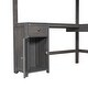 preview thumbnail 17 of 15, Contemporary Design Full Size Loft Bed with U-shaped Desk, Drawers and Multiple Storage Shelves, Study or Leisure Space, Brown