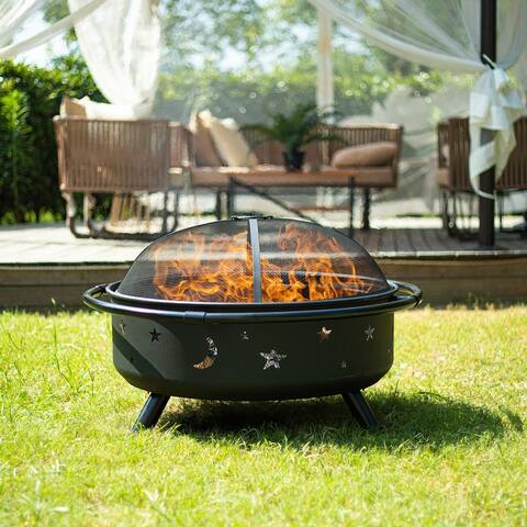 Buy Round Fire Pits Chimineas Online At Overstock Our Best Outdoor Decor Deals