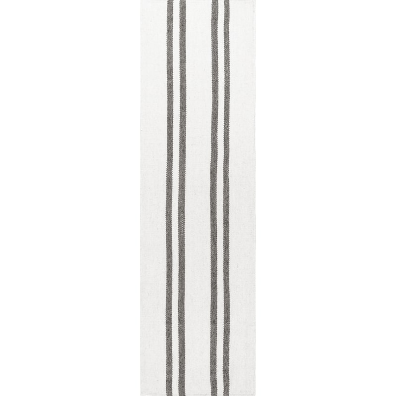 Elowen Double Striped Wool Area Rug