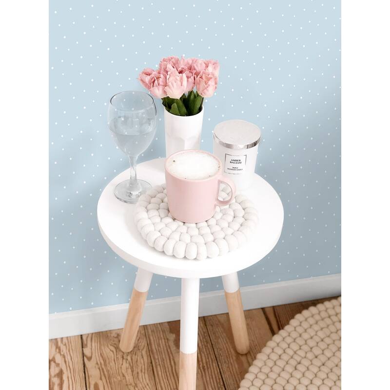 NextWall Polka Dots Peel and Stick Wallpaper