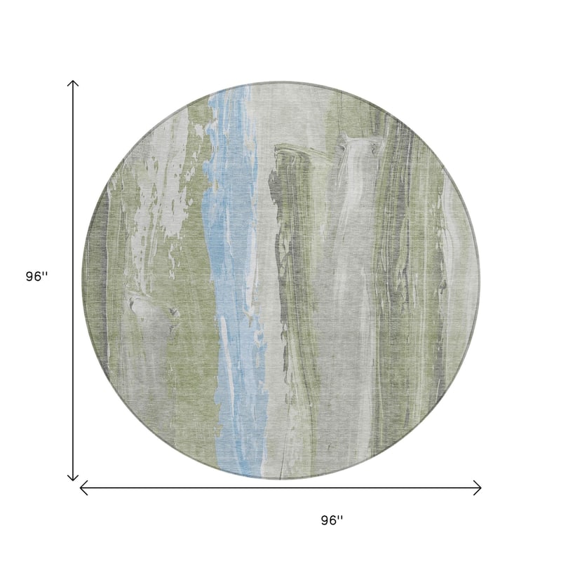 HomeRoots Abstract Transitional Rectangle Outdoor Rug