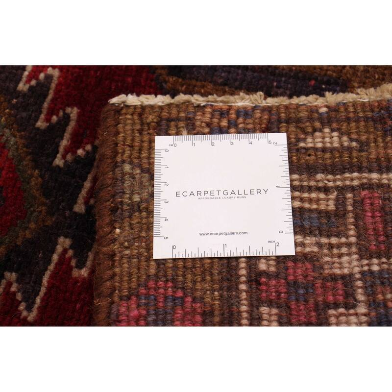 ECARPETGALLERY Hand-knotted Konya Anatolian Dark Red Wool Rug - 3'3 x 10'4