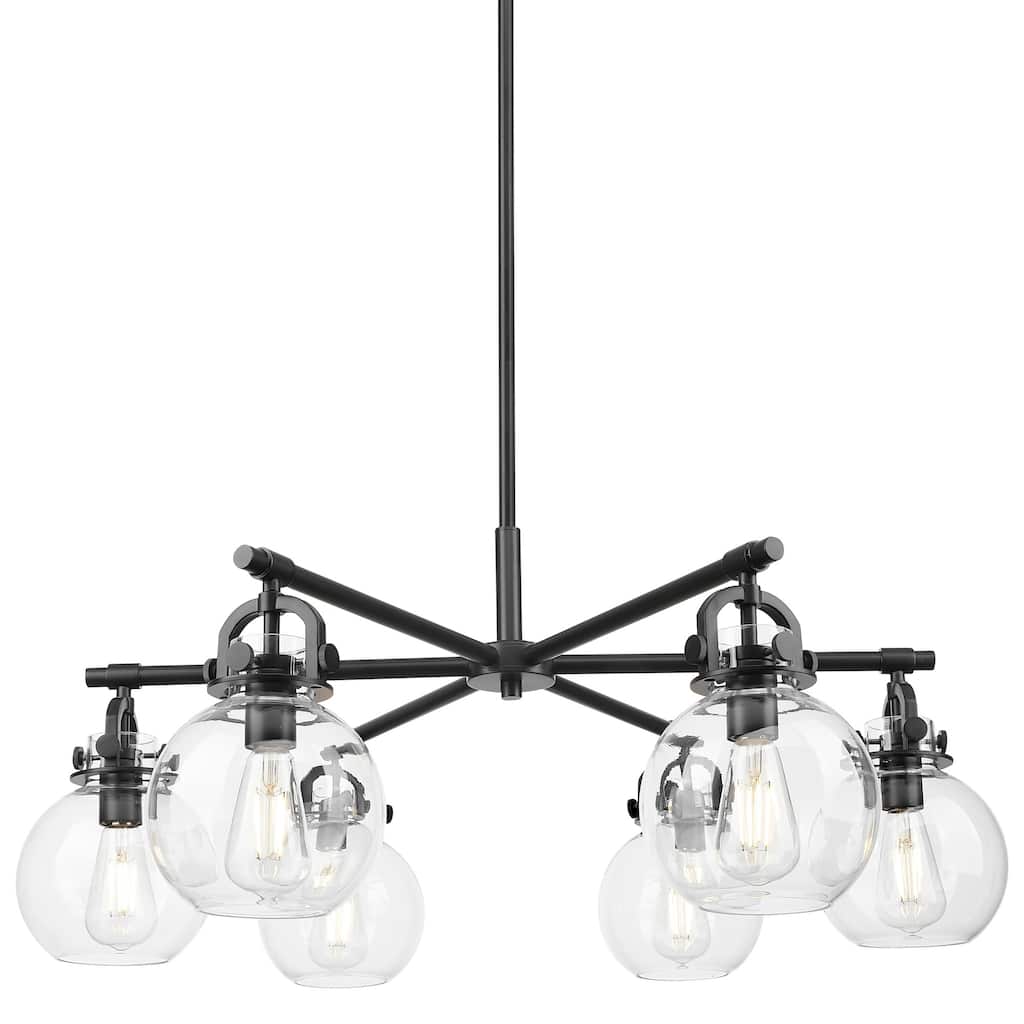 Innovations Lighting 410-6CR-G410-7CL Newton Sphere 6 Light 26" Wide